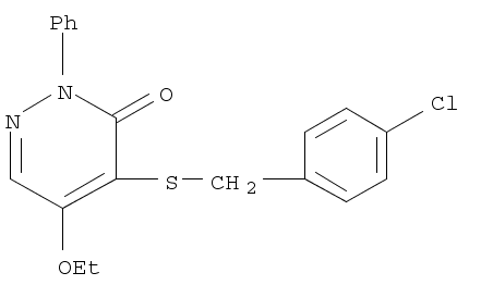 3(2H)-Pyridazinone,4-[[(4-chlorophenyl)methyl]thio]-5-ethoxy-2-phenyl- cas  5509-74-0